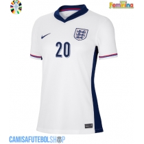 Camisa de time de futebol Inglaterra Jarrod Bowen #20 Replicas 1º Equipamento Feminina Europeu 2024 Manga Curta